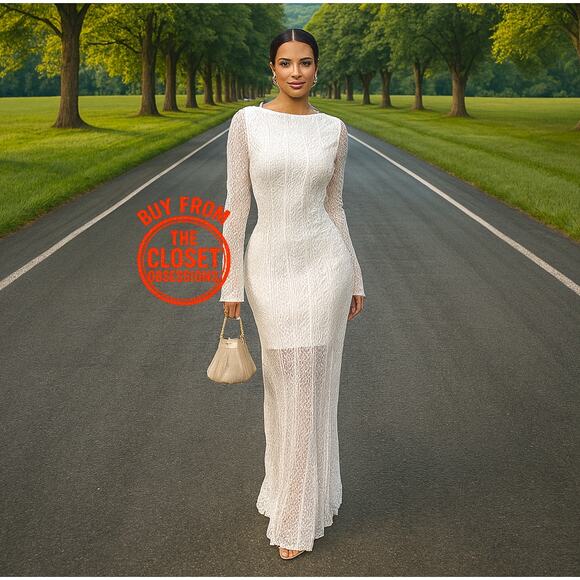 ZARA BLOGGER FAVE!!! Open Back Maxi Dress NWT - Picture 1 of 16